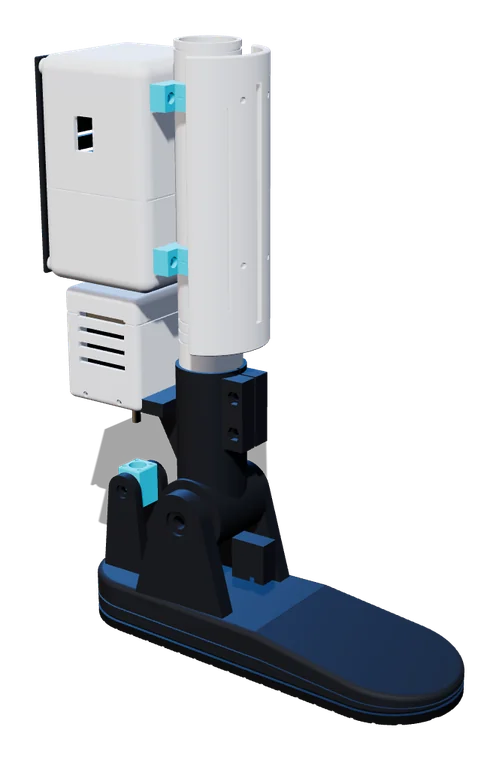 Bionic leg concept with a motorised ankle
